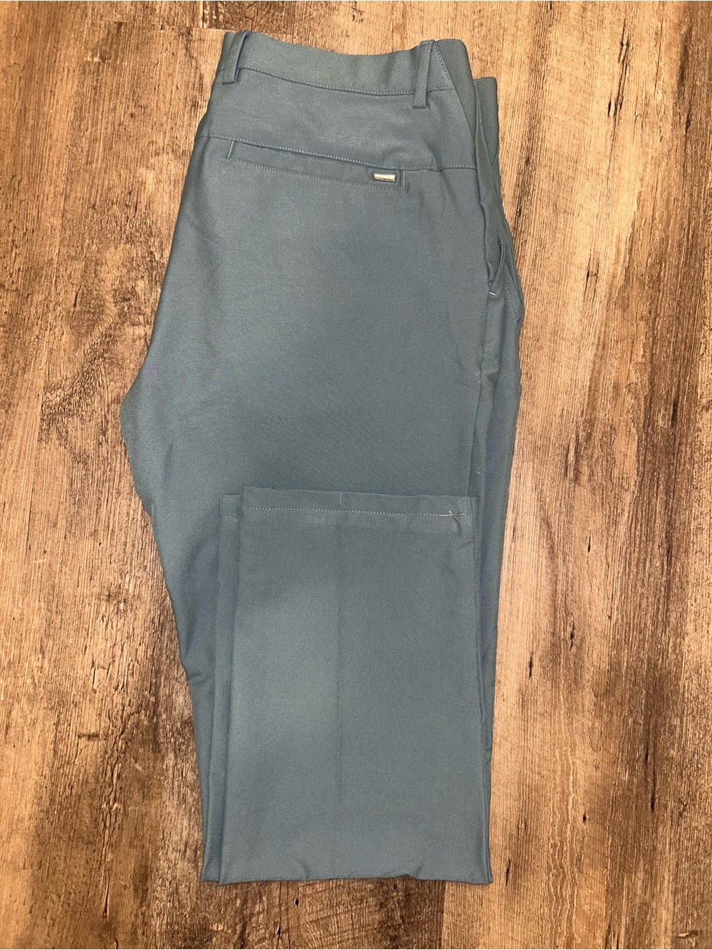 Greg Norman Collection Slate Blue Dress Pants - Tailored Modern Fit